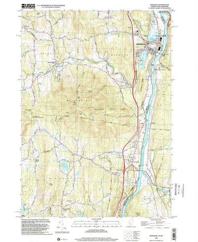 United States Geological Survey Windsor, VT-NH (1998, 24000-Scale) digital map