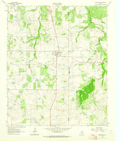 United States Geological Survey Windthorst, TX (1962, 24000-Scale) digital map