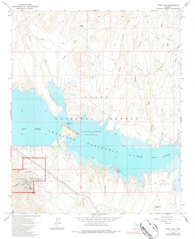 United States Geological Survey Windy Hill, AZ (1964, 24000-Scale) digital map