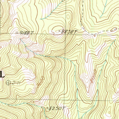 United States Geological Survey Windy Mountain, WY (1989, 24000-Scale) digital map