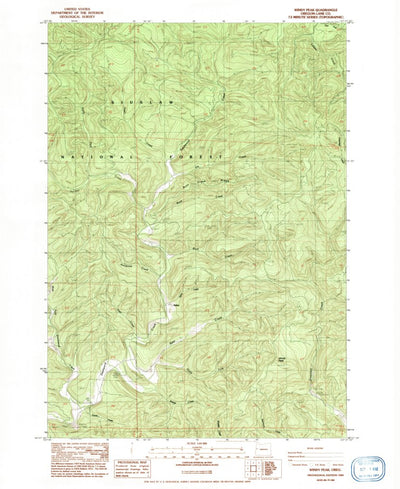 United States Geological Survey Windy Peak, OR (1984, 24000-Scale) digital map