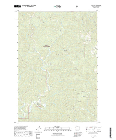 United States Geological Survey Windy Peak, OR (2020, 24000-Scale) digital map