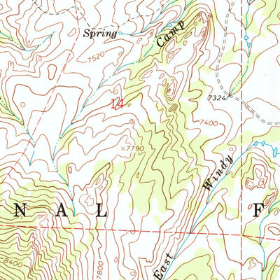 United States Geological Survey Windy Peak, WY (1964, 24000-Scale) digital map