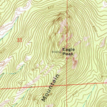 United States Geological Survey Windy Peak, WY (1964, 24000-Scale) digital map