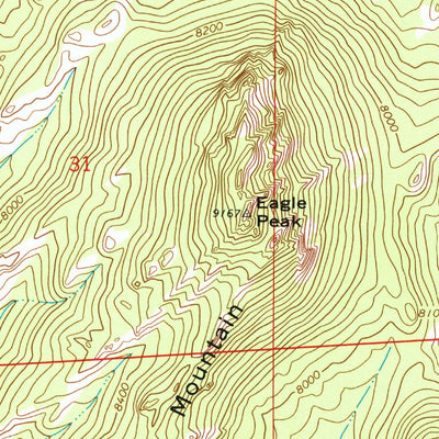 United States Geological Survey Windy Peak, WY (1964, 24000-Scale) digital map