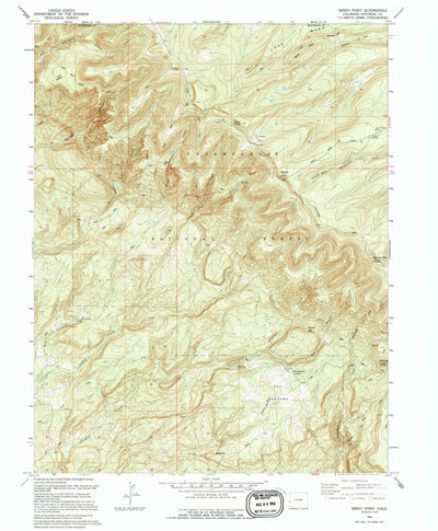 United States Geological Survey Windy Point, CO (1994, 24000-Scale) digital map