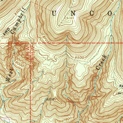 United States Geological Survey Windy Point, CO (1994, 24000-Scale) digital map