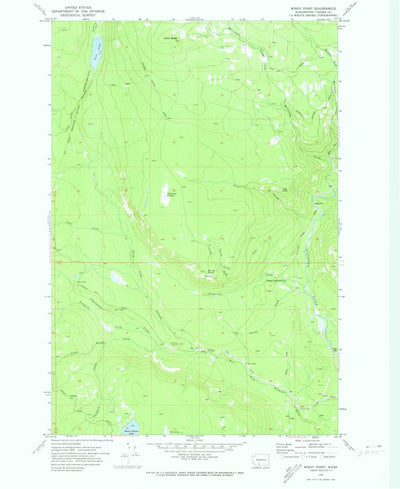 United States Geological Survey Windy Point, WA (1970, 24000-Scale) digital map