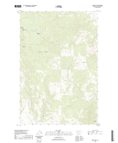 United States Geological Survey Windy Rock, MT (2020, 24000-Scale) digital map