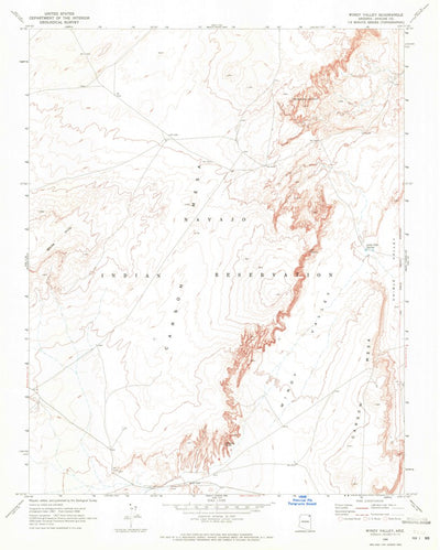 United States Geological Survey Windy Valley, AZ (1968, 24000-Scale) digital map