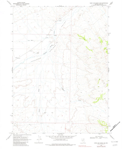 United States Geological Survey Wine Cup Ranch NE, NV (1968, 24000-Scale) digital map