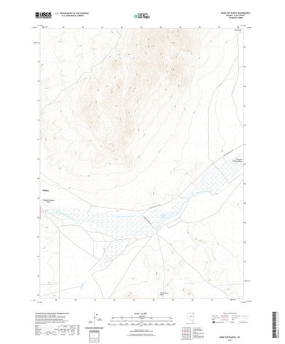 United States Geological Survey Wine Cup Ranch, NV (2021, 24000-Scale) digital map