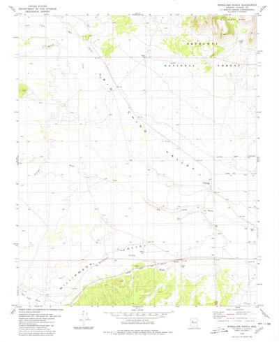 United States Geological Survey Wineglass Ranch, AZ (1979, 24000-Scale) digital map