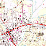 United States Geological Survey Winfield, AL (1967, 24000-Scale) digital map