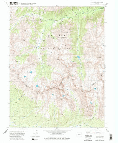 United States Geological Survey Winfield, CO (1982, 24000-Scale) digital map