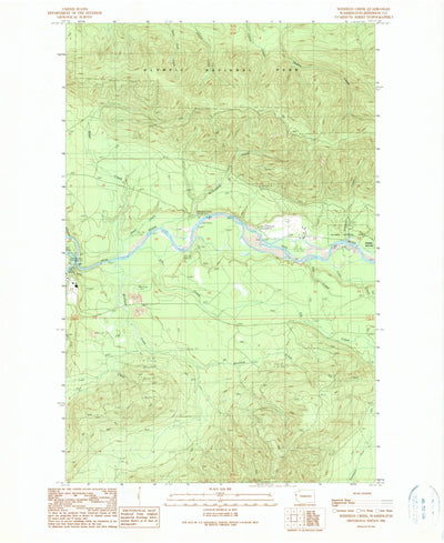 United States Geological Survey Winfield Creek, WA (1990, 24000-Scale) digital map