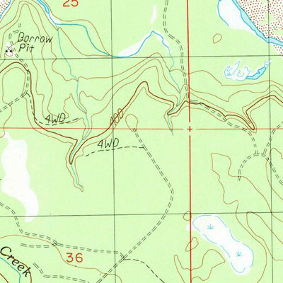 United States Geological Survey Winfield Creek, WA (1990, 24000-Scale) digital map