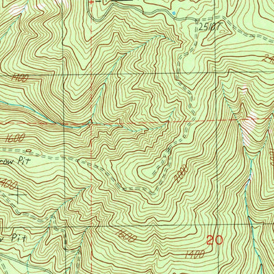 United States Geological Survey Winfield Creek, WA (1990, 24000-Scale) digital map