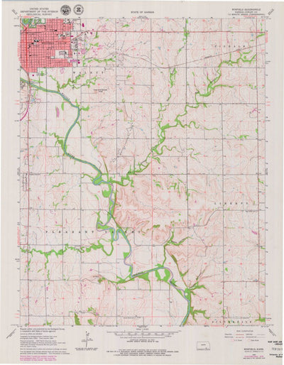 United States Geological Survey Winfield, KS (1965, 24000-Scale) digital map