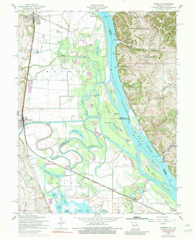 United States Geological Survey Winfield, MO-IL (1954, 24000-Scale) digital map