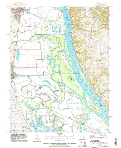 United States Geological Survey Winfield, MO-IL (1993, 24000-Scale) digital map
