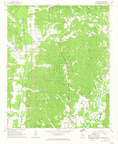 United States Geological Survey Winfield SE, AL (1967, 24000-Scale) digital map