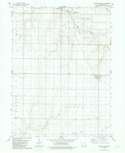 United States Geological Survey Winfield South, IA (1981, 24000-Scale) digital map