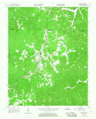 United States Geological Survey Winfield, TN-KY (1953, 24000-Scale) digital map