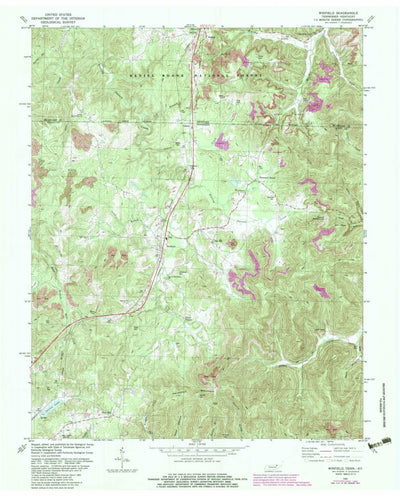 United States Geological Survey Winfield, TN-KY (1980, 24000-Scale) digital map
