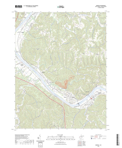 United States Geological Survey Winfield, WV (2023, 24000-Scale) digital map