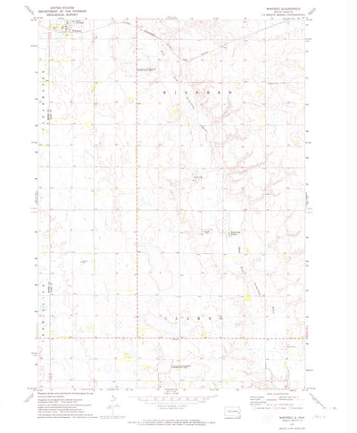 United States Geological Survey Winfred, SD (1971, 24000-Scale) digital map