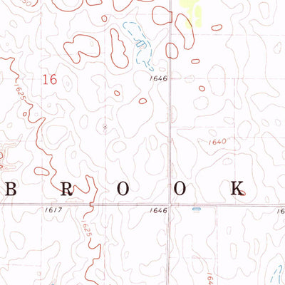 United States Geological Survey Winfred SE, SD (1971, 24000-Scale) digital map