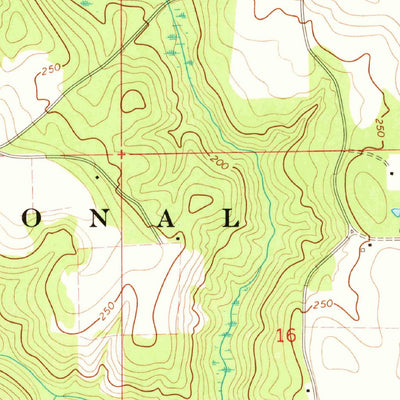 United States Geological Survey Wing, AL (1971, 24000-Scale) digital map