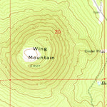 United States Geological Survey Wing Mountain, AZ (1966, 24000-Scale) digital map