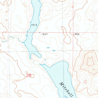 United States Geological Survey Wing, ND (1979, 24000-Scale) digital map