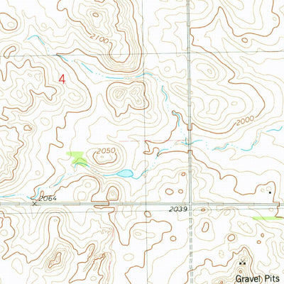 United States Geological Survey Wing SW, ND (1975, 24000-Scale) digital map