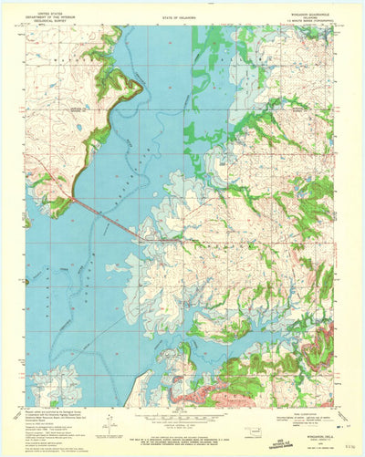 United States Geological Survey Winganon, OK (1970, 24000-Scale) digital map
