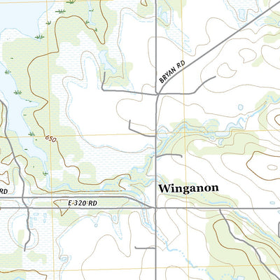 United States Geological Survey Winganon, OK (2022, 24000-Scale) digital map