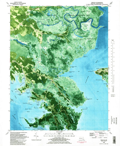 United States Geological Survey Wingate, MD (1982, 24000-Scale) digital map