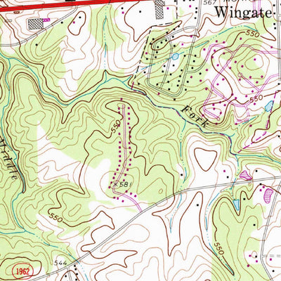 United States Geological Survey Wingate, NC (1970, 24000-Scale) digital map