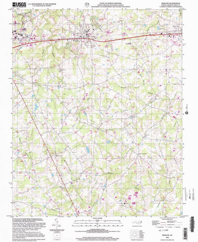 United States Geological Survey Wingate, NC (2002, 24000-Scale) digital map