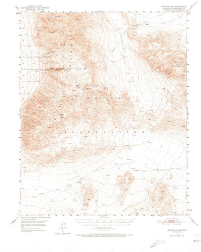 United States Geological Survey Wingate Pass, CA (1950, 62500-Scale) digital map