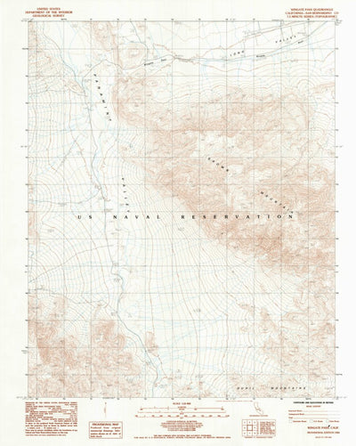 United States Geological Survey Wingate Pass, CA (1984, 24000-Scale) digital map