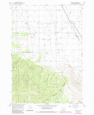United States Geological Survey Wingville, OR (1967, 24000-Scale) digital map