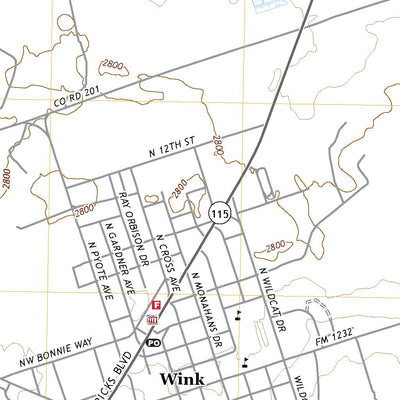United States Geological Survey Wink North, TX (2022, 24000-Scale) digital map