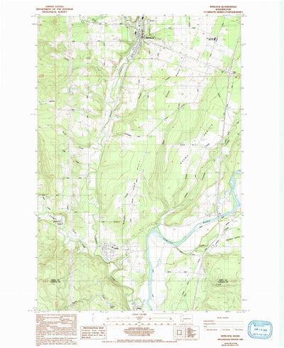United States Geological Survey Winlock, WA (1985, 24000-Scale) digital map