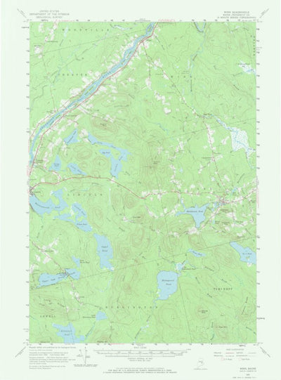 United States Geological Survey Winn, ME (1960, 62500-Scale) digital map
