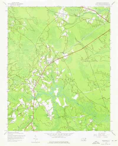 United States Geological Survey Winnabow, NC (1943, 24000-Scale) digital map