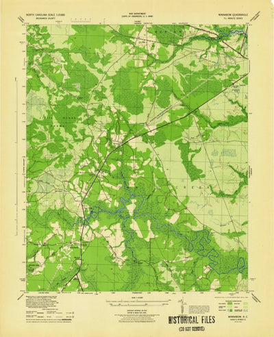 United States Geological Survey Winnabow, NC (1944, 31680-Scale) digital map