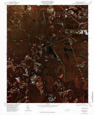 United States Geological Survey Winnabow, NC (1980, 24000-Scale) digital map